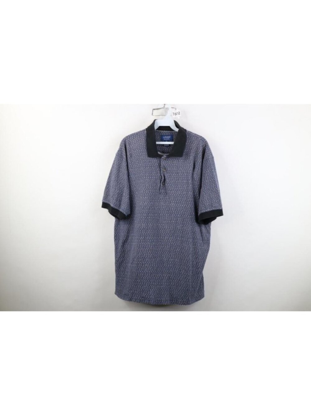 Vintage 90s Streetwear Mens XL Faded Geometric Knit Collared Golf Polo Shirt